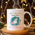Bedruckte Tasse mit Weihnachtsmotiv - Zu Weihnachten wünsche ich mir ein Einhorn