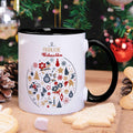Bedruckte Tasse mit Weihnachtsmotiv - Fröhliche Weihnachtskugel