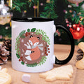 Bedruckte Tasse mit Weihnachtsmotiv - Winterfuchs