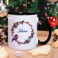 Bedruckte Tasse mit Weihnachtsmotiv - Weihnachtskranz