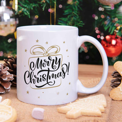 Bedruckte Tasse mit Weihnachtsmotiv im Weihnachtsgeschenk Design