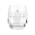 Teelicht mit Gravur - Weihnachtsdeko - Frohe Weihnachten Vintage V2 - Personalisiert mit Name