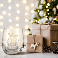 Teelicht mit Gravur - Weihnachtsdeko - Let it snow Wolke - Personalisiert mit Name