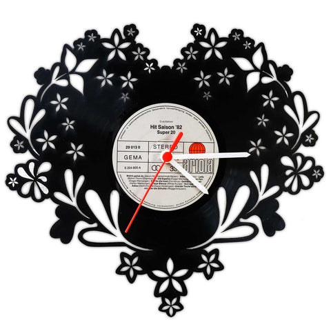 Schallplattenuhr Valentine