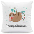 Kissen mit Weihnachtsmotiv - Merry Christmas Faultier - Weihnachtsdeko - Für Frauen & Männ