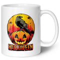Bedruckte Tasse mit Motiv im Halloween Raben Design