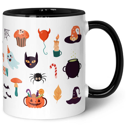 Bedruckte Tasse im Halloween Motive Design