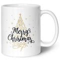 Bedruckte Tasse mit Weihnachtsmotiv im Weihnachtsbaum Design