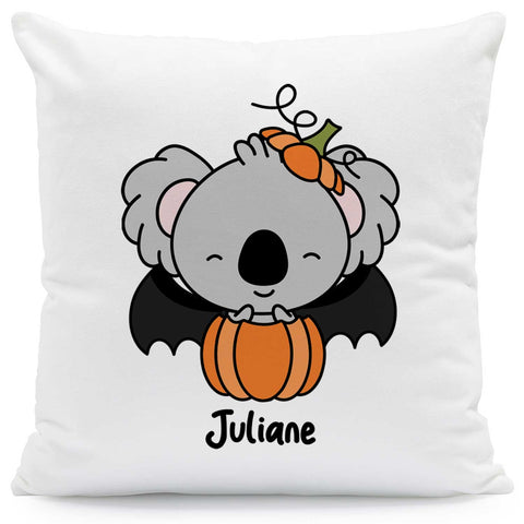 Bedrucktes Kissen mit Motiv Halloween Tiere