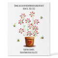 Personalisierte Leinwand - Geschenk zum Abschied für Erzieher und Lehrer - Blumentopf