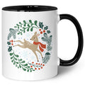 Bedruckte Tasse mit Weihnachtsmotiv - Winterreh