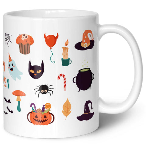 Bedruckte Tasse im Halloween Motive Design