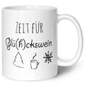 Bedruckte Tasse mit Weihnachtsmotiv - Zeit für Glühckswein