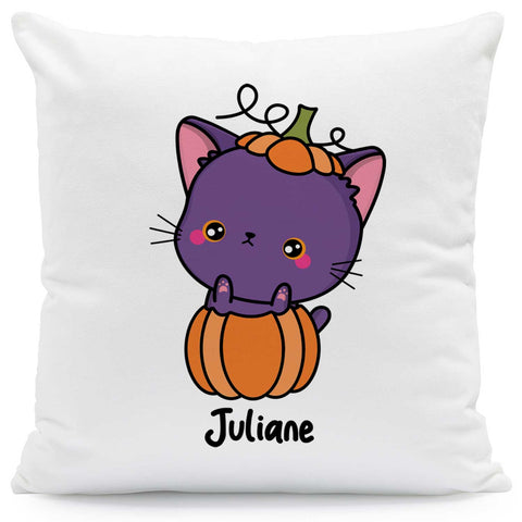 Bedrucktes Kissen mit Motiv Halloween Tiere