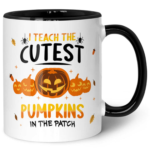 Bedruckte Tasse mit Spruch I teach the cutest Pumpkins
