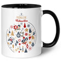 Bedruckte Tasse mit Weihnachtsmotiv - Fröhliche Weihnachtskugel