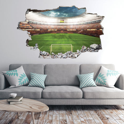 Wandtattoo Kinderzimmer Fußball Stadion Design
