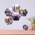 Hexagon-Acrylkachel mit eigenem Foto