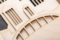 3D Wandbild aus Holz Skyline Hamburg