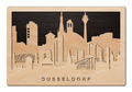 3D Wandbild aus Holz Skyline Düsseldorf
