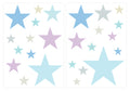 Wandsticker Set Pastell Sterne