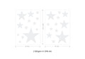 Wandsticker Set Pastell Sterne