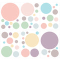Wandsticker Set Pastell Kreise