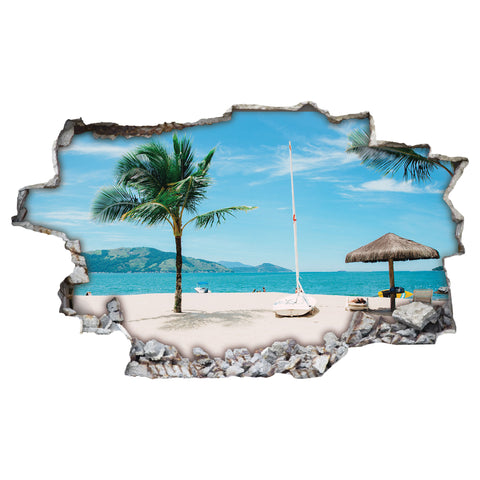 Wandtattoo Wohnzimmer Beach Design