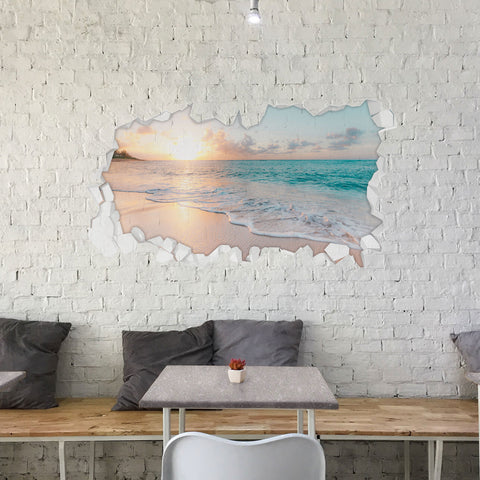 Wandtattoo Wohnzimmer Beach Design