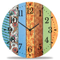 Wanduhr aus Holz Mandala