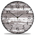 Wanduhr aus Holz Vintage Gray