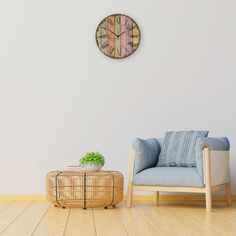Wanduhr aus Holz Wood Cocktail