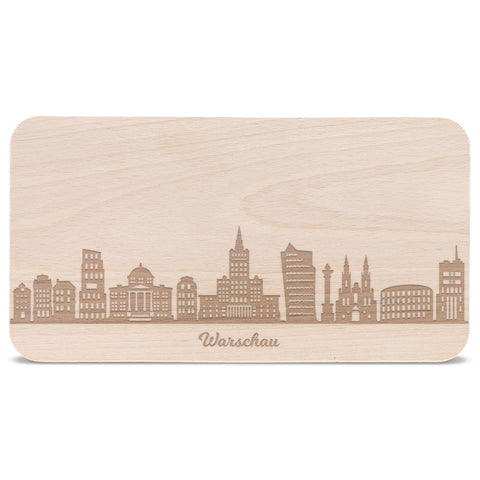 Frühstücksbrettchen Skyline Warschau
