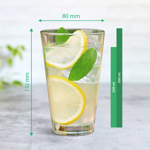 Leonardo Wasserglas mit UV-Druck - Winterflamingo Motiv - zu Weihnachten - Personalisiert mit Name