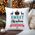 Kissen mit Weihnachtsmotiv - Sweet Christmas and Happy New Year - Weihnachtsdeko - Frauen & Männer