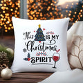 Kissen mit Weihnachtsmotiv - This Is My Christmas Spirit - Weihnachtsdeko - Für Frauen & Männer