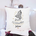 Kissen mit Weihnachtsmotiv und Namen - Weihnachtsglocke  - Weihnachtsdeko - Geschenk für Sie & Ihn