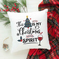 Kissen mit Weihnachtsmotiv - This Is My Christmas Spirit - Weihnachtsdeko - Für Frauen & Männer