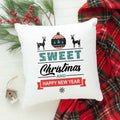 Kissen mit Weihnachtsmotiv - Sweet Christmas and Happy New Year - Weihnachtsdeko - Frauen & Männer