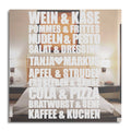 Motivspiegel mit Gravur - Wein & Käse