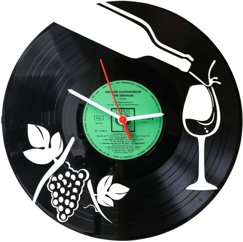 Schallplattenuhr Weinfest