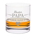 Leonardo Whiskygläser mit Gravur - "Bester Papa der Welt" im Set mit 0,5l Karaffe
