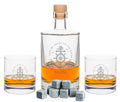 Leonardo Whiskygläser mit Gravur - "Heart to the ocean" im Set mit 0,5l Karaffe