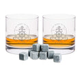 Leonardo Whiskygläser mit Gravur - "Heart to the ocean" im Set mit 0,5l Karaffe