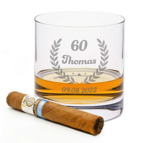Leonardo Whiskyglas mit Gravur "Geburstagskranz"