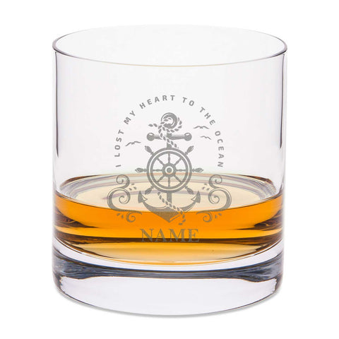 Leonardo Whiskyglas mit Gravur "Heart to the ocean"