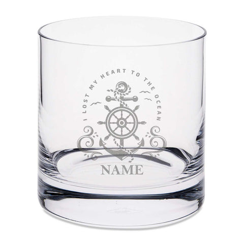 Leonardo Whiskyglas mit Gravur "Heart to the ocean"