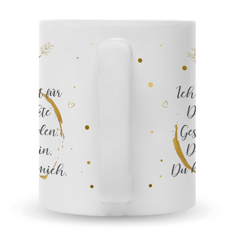 Bedruckte Tasse Schatz Ich habe versucht
