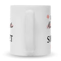 Bedruckte Tasse mit Spruch Ich liebe meine Schwester obwohl sie furzt
