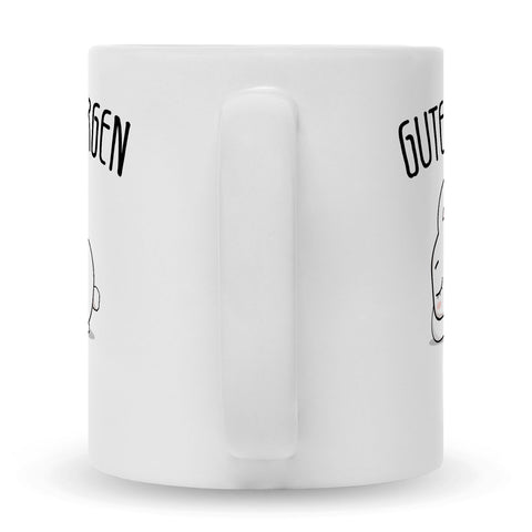 Bedruckte Tasse mit Spruch Guten Morgen Hase